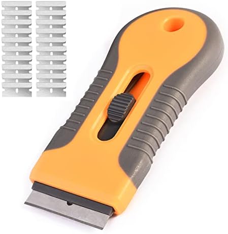 Razor Blade Scraper, 1 Pack Plastic Retractable Glass Scraper by SpecializedinScrapingandPlasteringTool