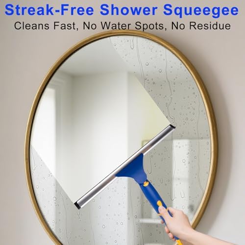 10" Swivel Window Cleaning Squeegee, All-Purpose Anti-Slip Window Squeegee - Image 5