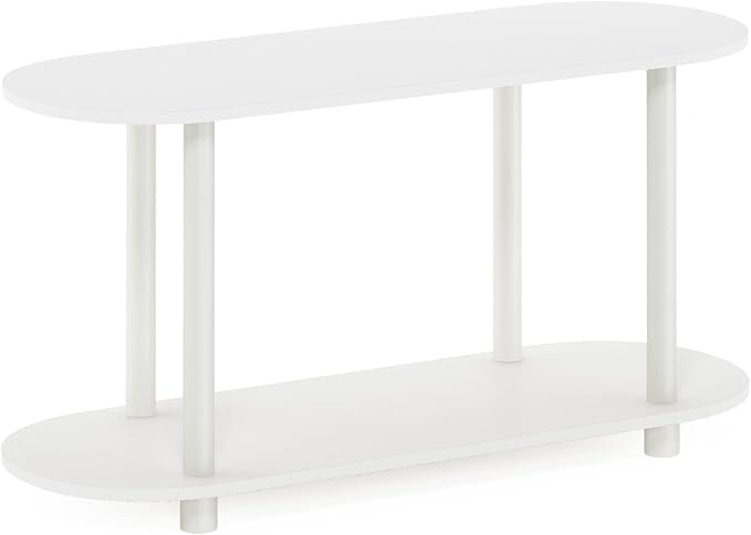 Furinno Turn-N-Tube No Tools Modern Oval Side Table - Image 6