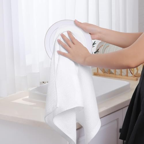 Homaxy 100% Cotton Waffle Weave Kitchen Towels - Image 4