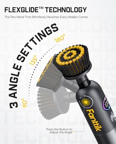 Fanttik Flip G10 Nano HomeCare Electric Spin Scrubber, Tile Grout Brush - Image 4
