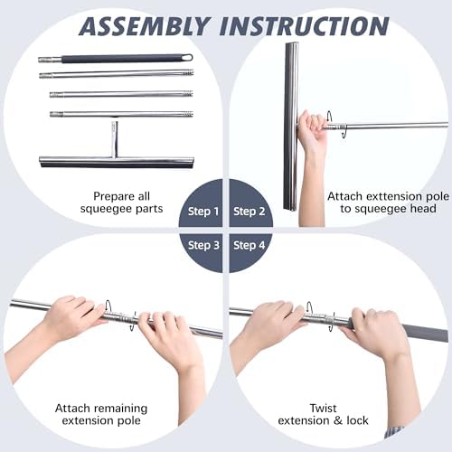 Professional Heavy-Duty Floor Squeegee, - Image 4