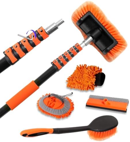 22FT Reach 6-in-1 Car Wash Brush Kit by Unknown