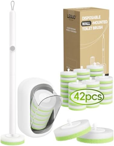 Wall Mounted Disposable Toilet Brush System by Leguo