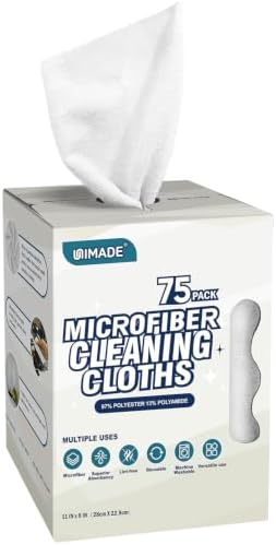 UNIMADE Microfiber Cleaning Cloth, 75 Sheets Microfiber Towels by Unimade
