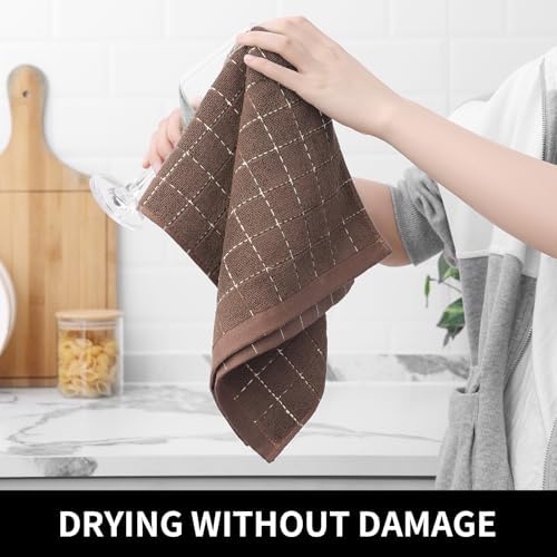 Homaxy 100% Cotton Terry Kitchen Towels, 2 Pack - Image 4
