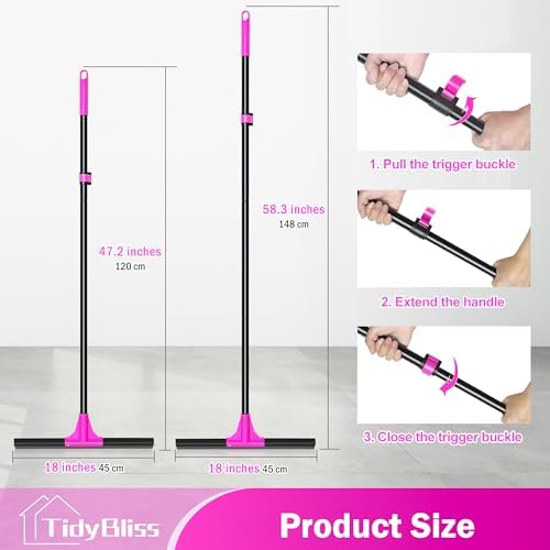 TidyBliss 18” Wide Floor Squeegee Broom Heavy Duty - Image 3