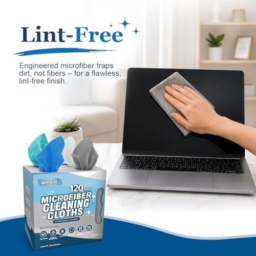 UNIMADE Microfiber Cleaning Cloth, 120 Pack Microfiber Towels - Image 3