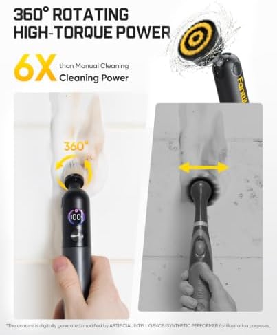 Fanttik Flip G10 Nano HomeCare Electric Spin Scrubber, Tile Grout Brush - Image 3