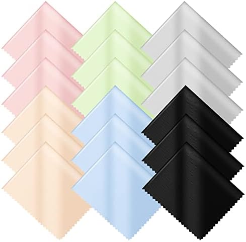 18 Pack Microfiber Cleaning Cloths Multicolor Glasses Cleaning Cloth by Unknown