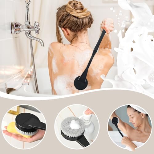 Gobiteli Back Scrubber for Shower, 20.5" Long Handle Shower Brush for Body for - Image 6