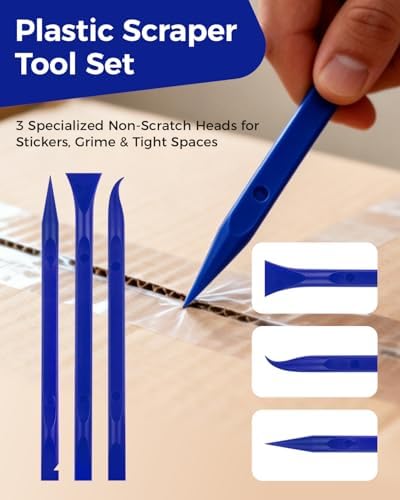 12Pcs Plastic Scraper Tool, Crevice Cleaning Tool, Non-Scratch Car Detailing - Image 5