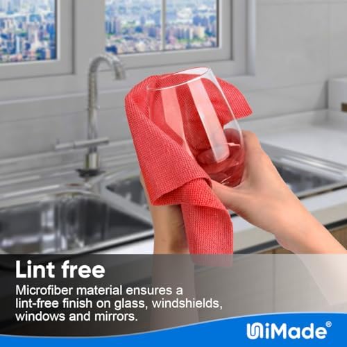 UNIMADE Shop Towels Rags, 50 Pack Reusable Microfiber Cleaning Cloth - Image 4