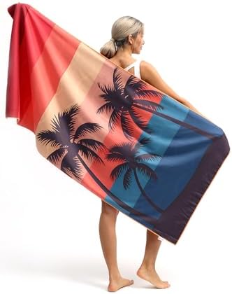 Eunzel 2 Pack Microfiber Beach Towel, Quick Dry Travel Towel Large Sand Free - Image 3
