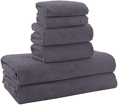 MOONQUEEN Ultra Soft Towel Set-Quick Drying-2 Bath Towels 2 Hand Towels 2 by MOONQUEEN