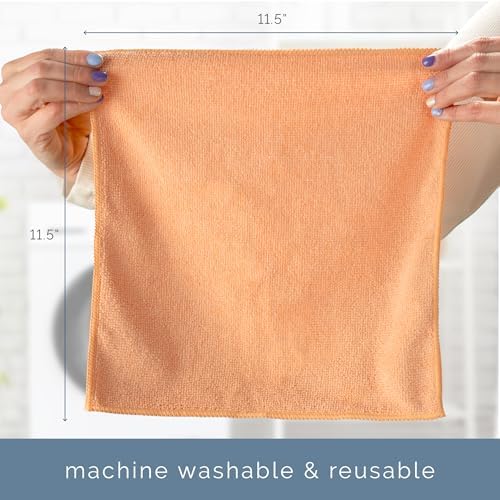 S&T INC. Microfiber Cleaning Cloth, 50 Pack, 11.5" x 11.5" - Image 6