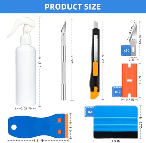 33PCS Window Tint Kit, Felt Squeegee - Image 5