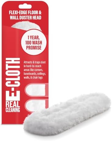 E-Cloth Flexi-Edge Floor & Wall Duster Head, Reusable Dusting Mop by E-Cloth