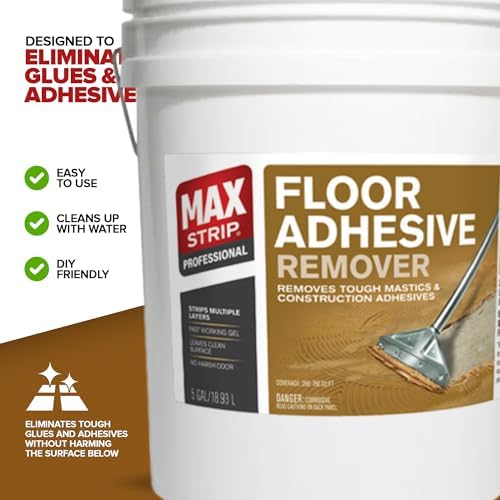 Max Strip Floor Adhesive Remover, Carpet & Mastic Glue Stripper, 5 Gal - Image 7