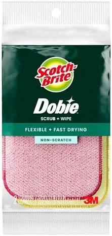 Scotch-Brite Dobie Scrub & Wipe Cloths, Non-Scratch Scrubbing, 2 Pack by Scotch-Brite