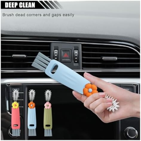 JOYCOURT 3 in 1 Cup Lid Cleaning Brush Set, Portable Cup Mouth Scrubber Tools - Image 5