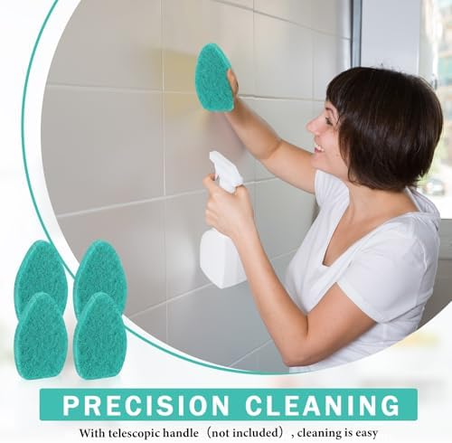 Baderke 4 Pcs Tub Tile Scrubber Cleaning Brush Pad - Image 5