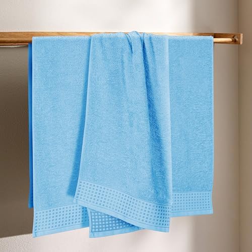 GLAMBURG Ultra Soft 4 Pack Oversized Bath Towel Set 27x54 inches, 100% Cotton - Image 3
