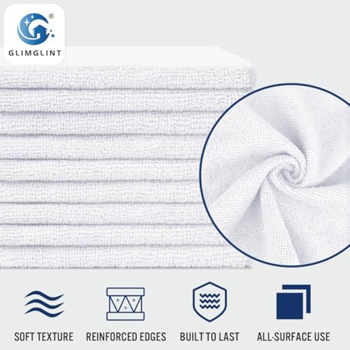 GLIMGLINT Microfiber Cleaning Cloth, 150 Pack Towels - Image 3