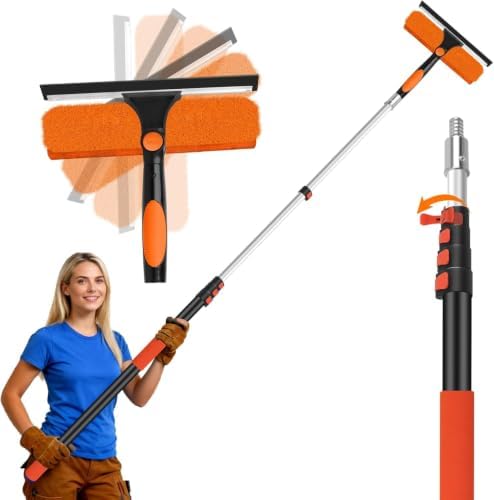 26FT Telescoping Window Squeegee Kit by Jhkopqe