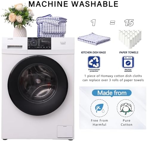 Kitinjoy Cotton 5 Pack Terry Kitchen Towels - Image 4