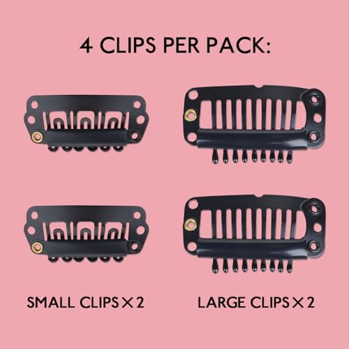 WENNALIFE Replacement Clips for Clip-in Hair Extensions - Image 3