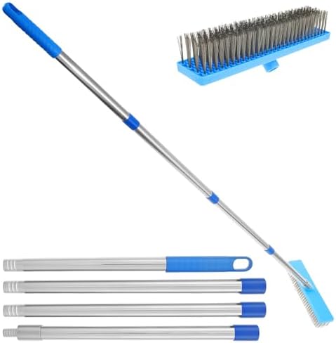 Deck Scrub Brush Stainless Steel Wire Floor Brush by GLMFAN