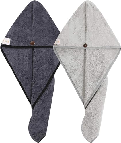 M-bestl 2 Pack Hair Drying Towels, Anti-frizz Hair Towel Wrap, Absorbent - Image 5
