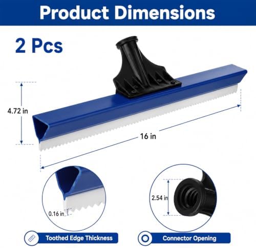 2 Pack 16-Inch Epoxy Squeegee, Lightweight Floor Squeegees - Image 5