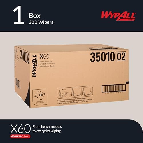 WypAll GeneralClean X60 Multi-Task Cleaning Cloths, 3 x 100 Towels - Image 2