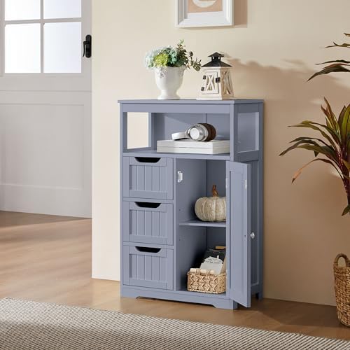 Yaheetech Small Freestanding Bathroom Storage Cabinet - Image 4