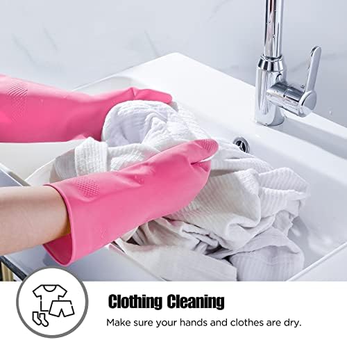 Rubber gloves dishwashing 2 or 4 Pairs - Image 4