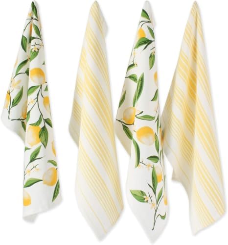 DII Lemon Bliss Kitchen Collection, Dishtowel Set by DII