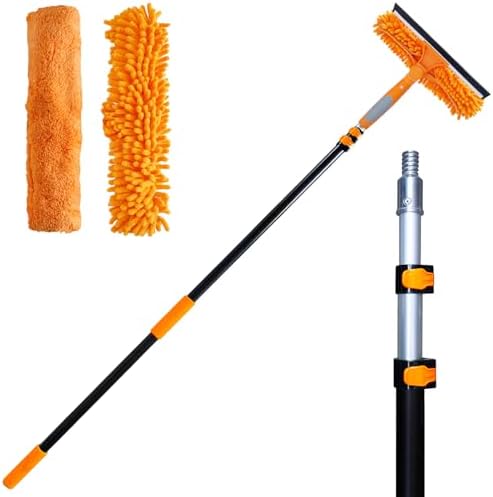 20 Ft+ Reach 2 In 1 Window Squeegee Duster - Image 7