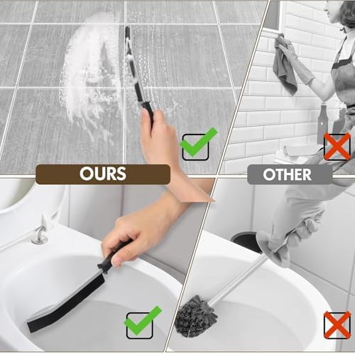 6P Crevice Cleaning Brush Hard Bristle Crevice Grout Cleaner Brush Thin Brush - Image 6