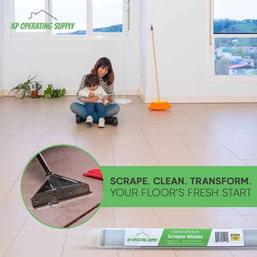8-Inch Floor Scraper Blades, 5 Pack Replacement - Image 4