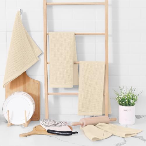 Homaxy 100% Cotton Waffle Weave Kitchen Towels - Image 6