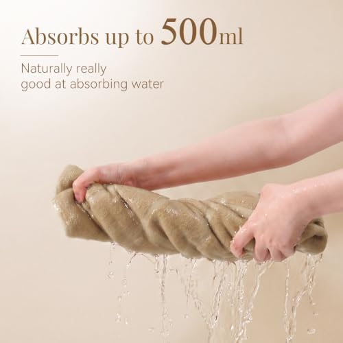100% Cotton Bath Mat Towel, Soft & Absorbent Floor Towels 20"x32"Brown - Image 3