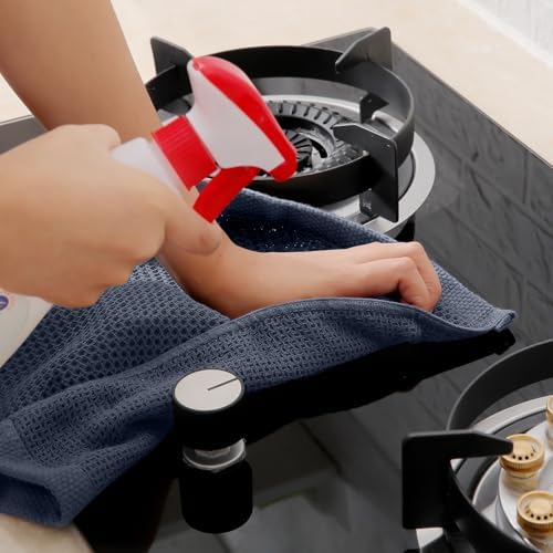 Homaxy 100% Cotton Waffle Weave Kitchen Towels, Dark Grey - Image 5