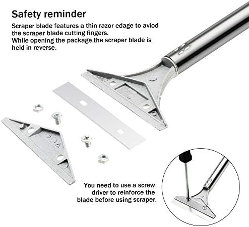 Mudder 4 Inch Razor Blade Scraper Tool Floor Wallpaper Paint - Image 4