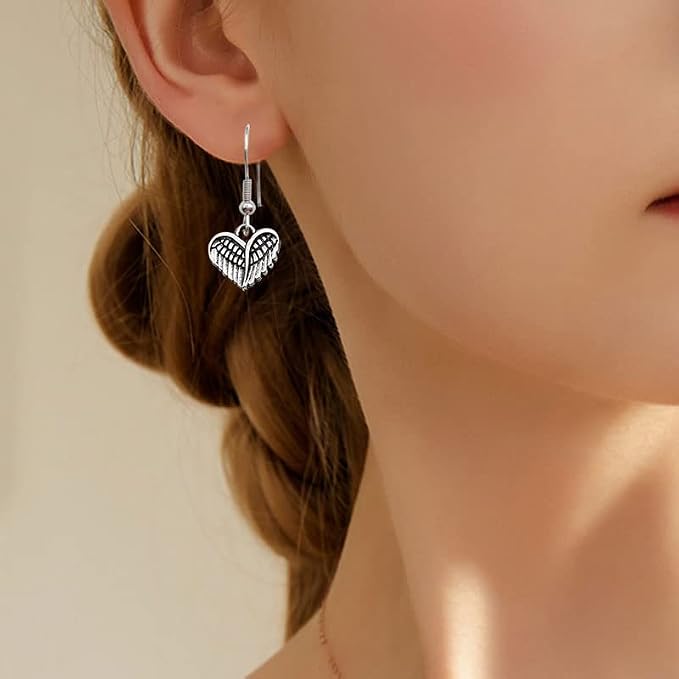 WOCRAFT 120pcs Antique Silver Wing Charms - Image 6