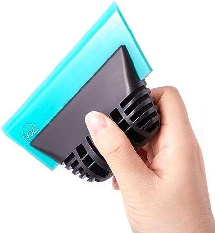 FOSHIO Blue Small Squeegee, Non-Slip Handle Rubber PPF Squeegee - Image 3