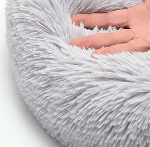 Original Calming Donut Dog and Cat Bed in Shag Fur, Dog Beds - Image 2