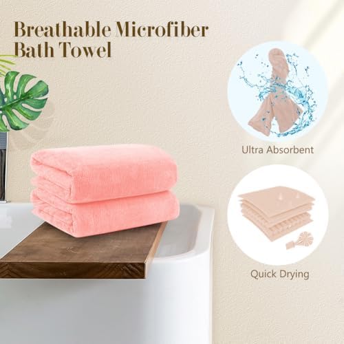 Orighty Bath Towels, Soft Feel Bath Towel, 4 Pack - Image 5