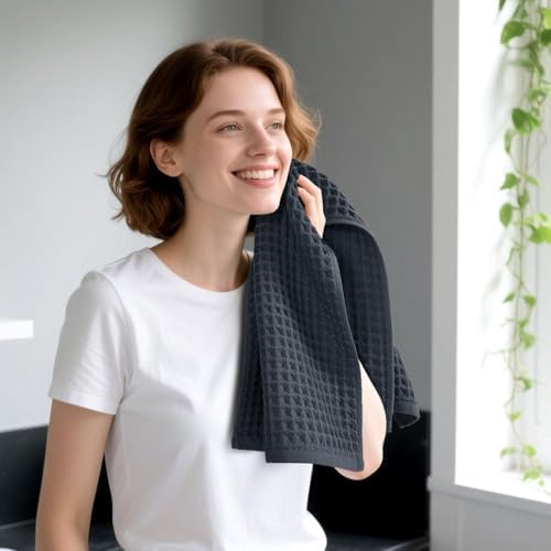 Jacquotha Waffle Hand Towels for Bathroom 2-Piece - Image 6